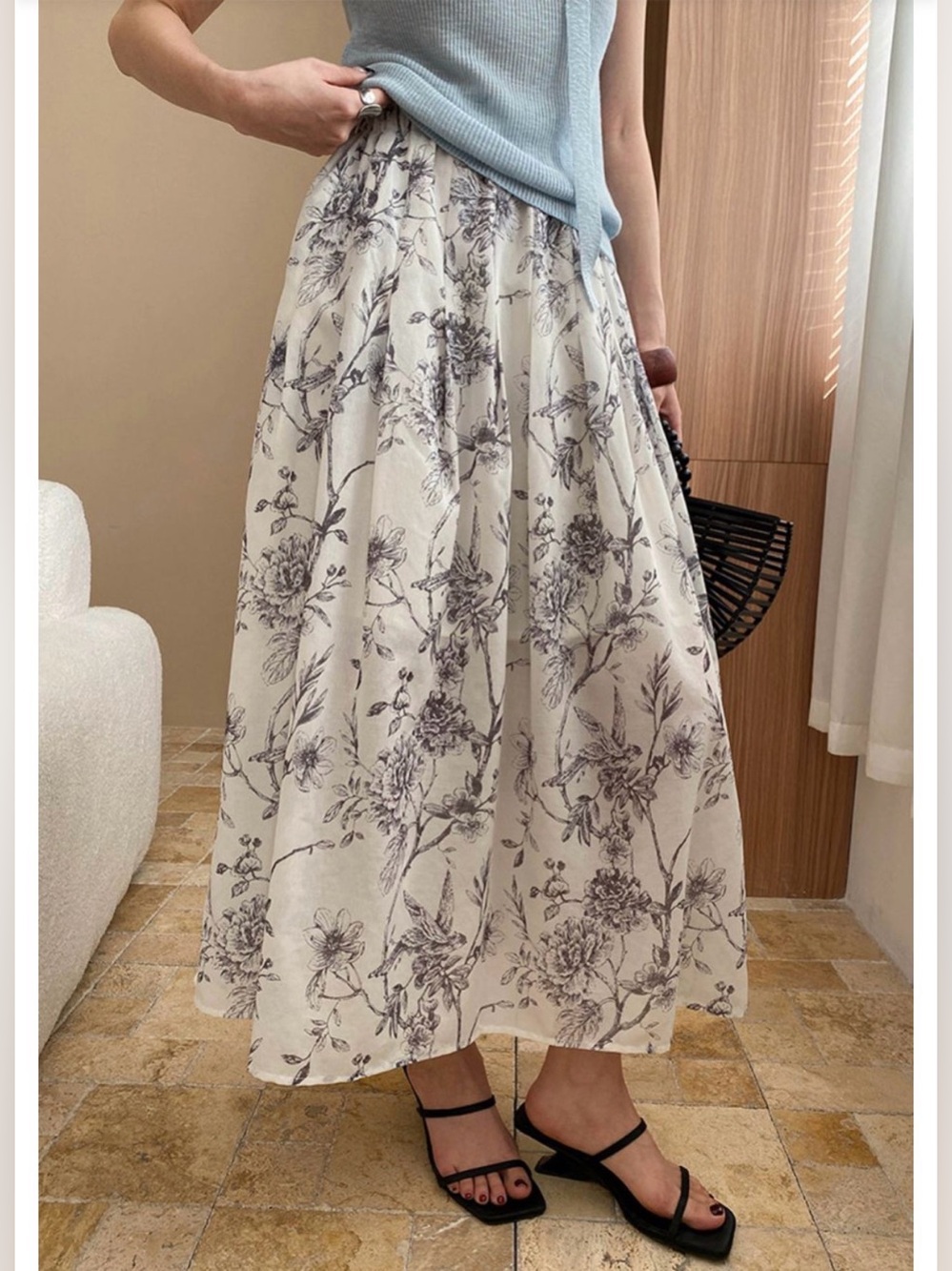 NWT Chicwish Floral Maxi Skirt